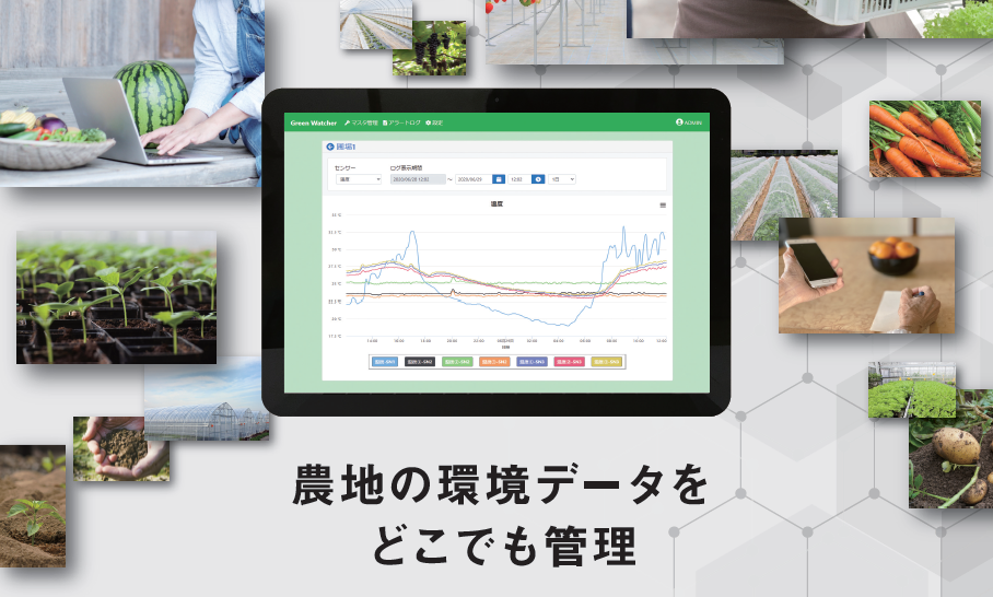 スマート農業向け温度湿度可視化監視IoTアプリ Green Watcher